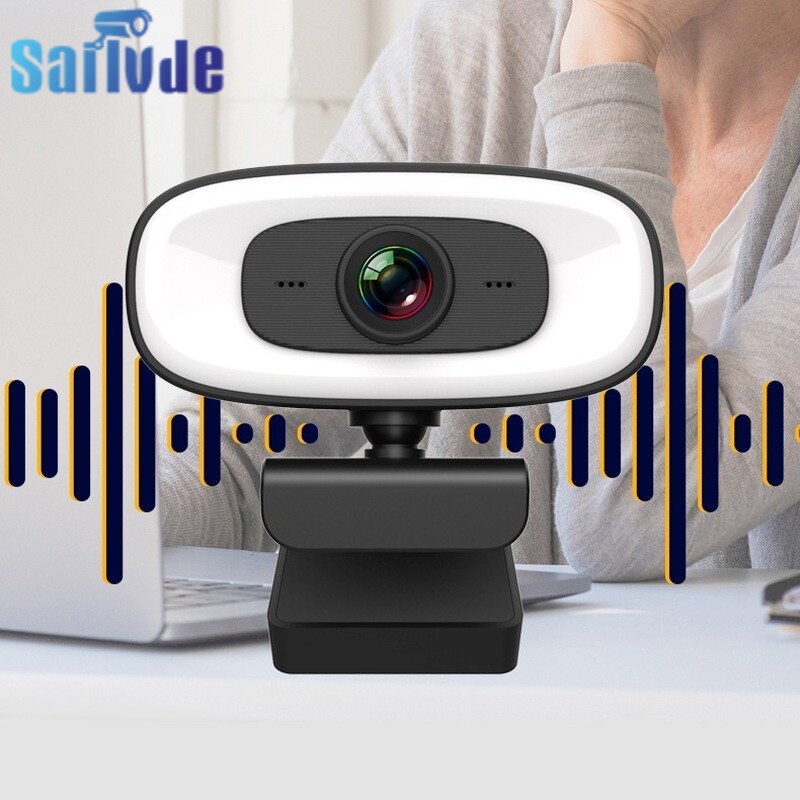 Sailvde Computer Kamera Usb Schönheit 2K Autofokus Live Füllen Licht Netzwerk hoch-Definition-Kamera 1080p Webcam mit Mikrofon