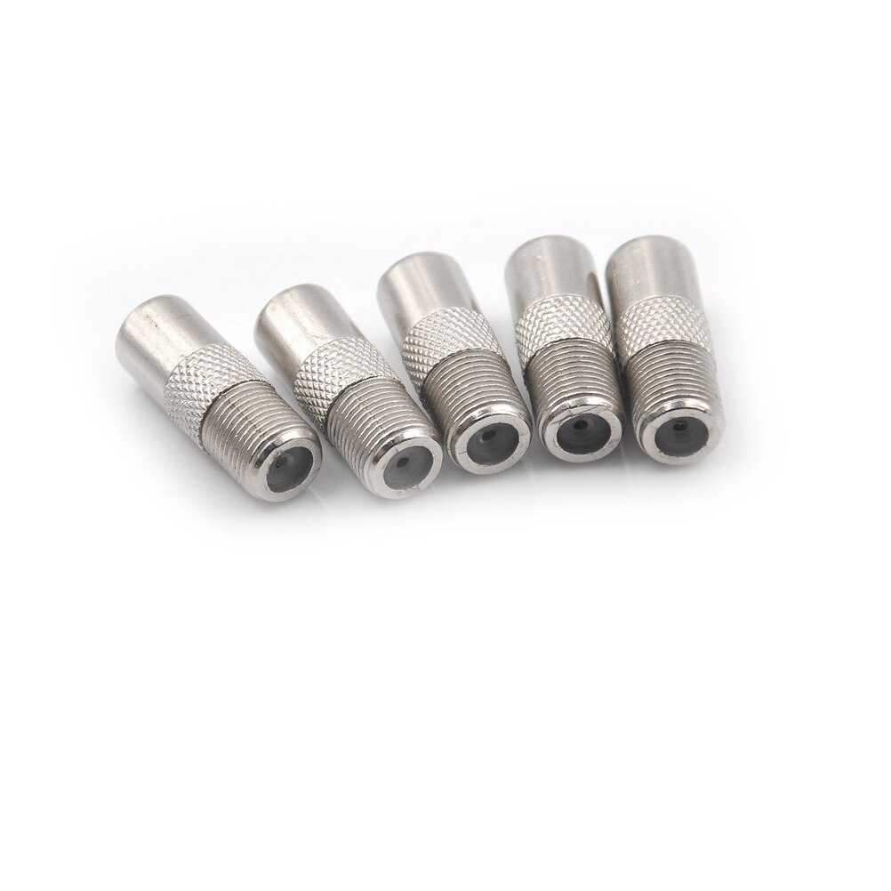 STB-enchufe rápido RF Coaxial F hembra a RF macho, conector Coaxial de antena de TV, conector F, conector Coaxial de TV, 5/10 Uds.