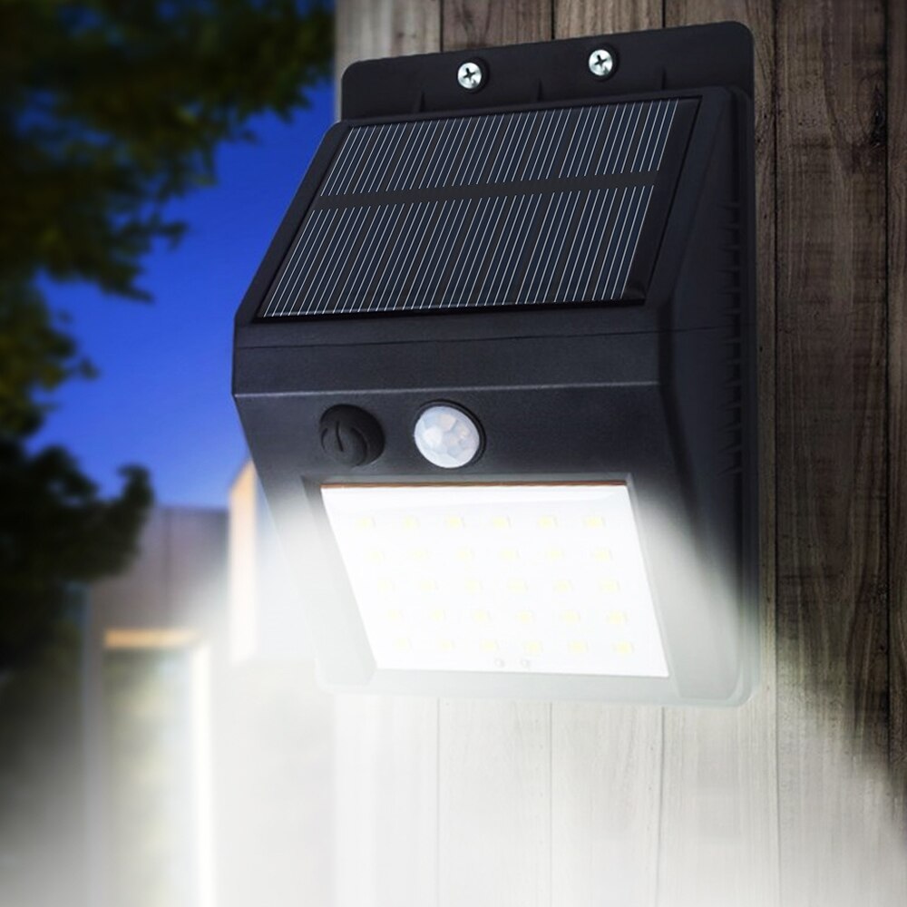 1pcs Waterproof Solar Power Light Split Separate PIR Motion Sensor LED Garden Lamp Outdoor Wall Light Lamp Separable Panel