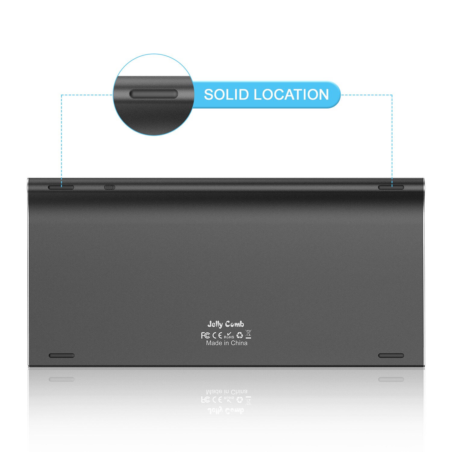 Jelly Comb Rechargeable Bluetooth Keyboard for Mac OS Compact Wireless Keyboard Compatible for MacBook Air MacBook Pro iMac Pro