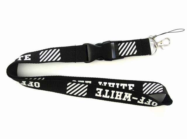 "Mobile Phone Lanyard Badge Certificate Exhibition Hanging Neck Buckle Lanyard White Foreign Trade Sports Material Model Number": 1