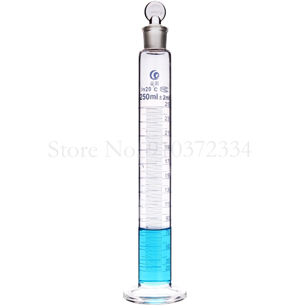 Laboratory 10ml-1000ml Precise Graduated Glass Measuring Cylinder with Cap Chemistry Graduated Cylinder Laboratory Equipment