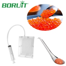 Kaviar Maschine Mit Rohr Löffel 100 Löcher Für Molekulare Kochen Professionelle Kaviar Generation Werkzeug Küche Zubehör