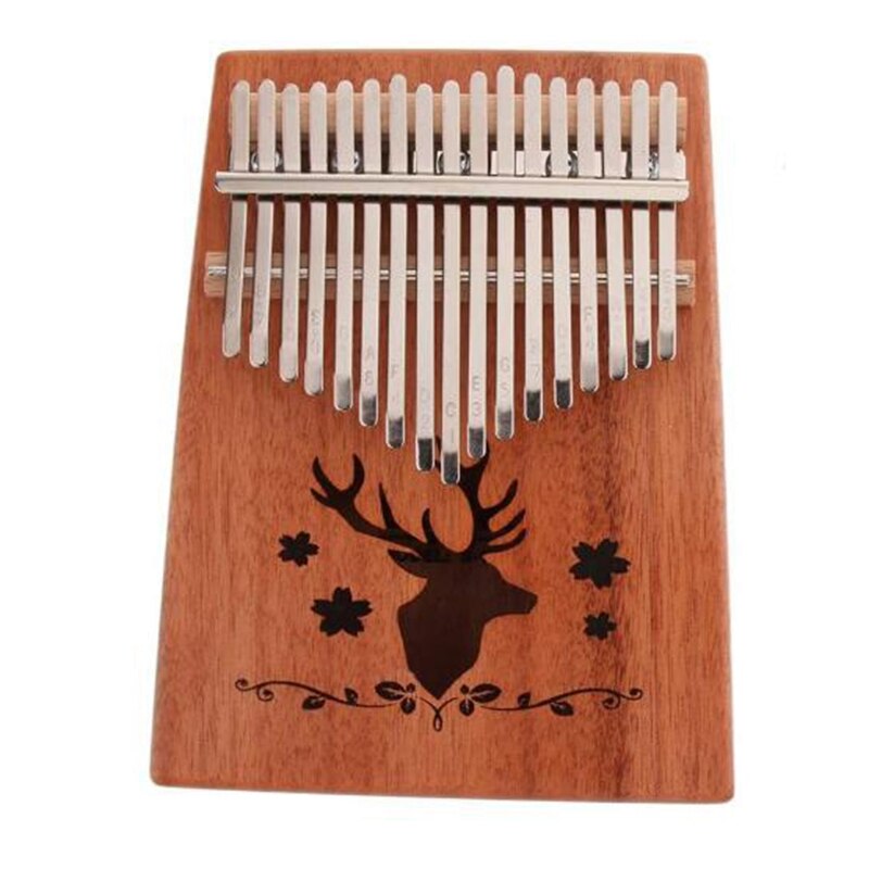 17 Keys Thumb Piano Mbira Mahogany Musical Instrument Kalimba Thumb Piano for Friends Beginner: Default Title