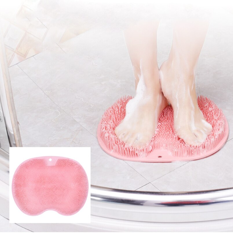 Siliconen Voet Wassen Borstel Bad Voetmassage Pad Mat Douche Massage Badkamer Antislip Badmat Anti Slip Pad voor Voet Wassen