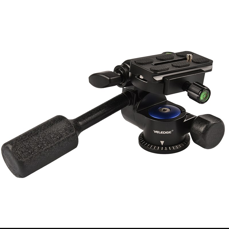 Vlogmagic 2-Way Vloeistof Pan Tilt Camera Gimbal Head Voor Statief Monopod Dslr Mirrorless Camera 'S