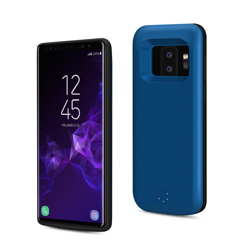 Coque de chargeur de batterie 5000/6000mAh, étui de batterie de secours externe pour Samsung Galaxy S9/S9 Plus