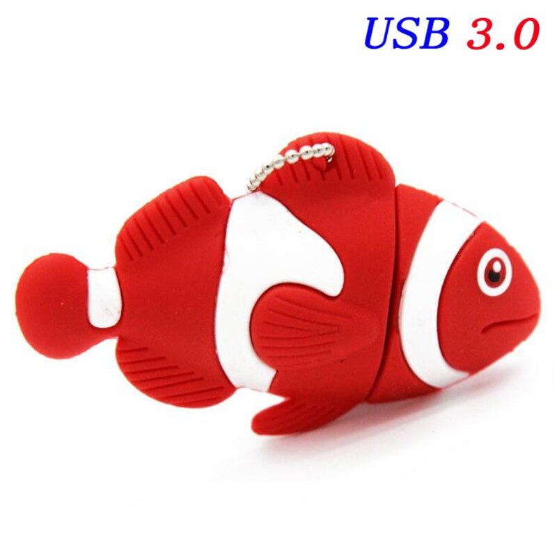 Pen drive USB JASTER 3,0 con dibujos de animales, pendrive de memoria Usb, 4GB, 8GB, 16GB, 32GB, 64GB: 32 GB / Red