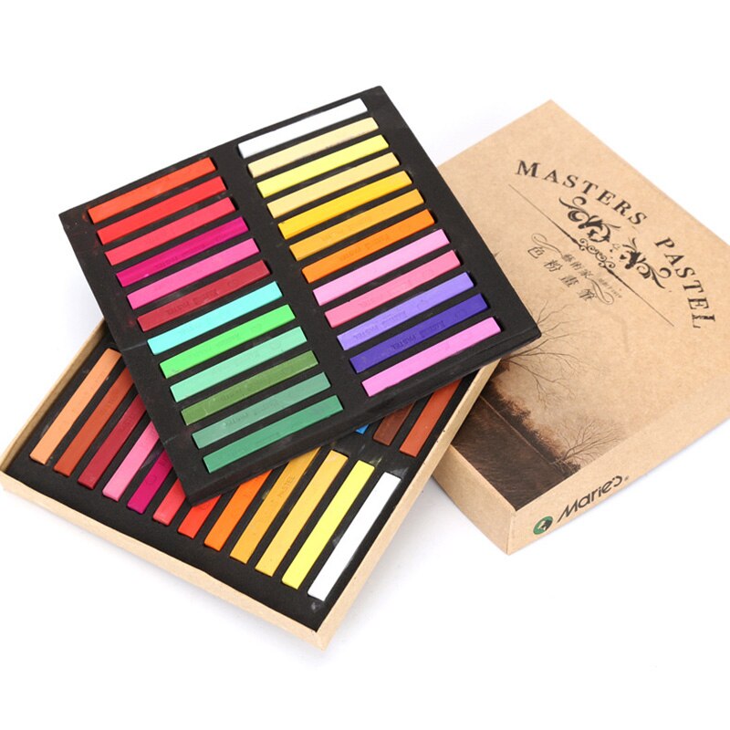 Oil pastel 12/24/36/48 Colors Art Drawing Color Crayon Set Soft Dry Pastel Artist Student Graffiti Painting Drawing