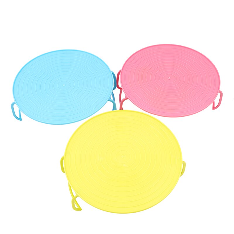 3 Colors Microwave Insert Plastic Stand Multifunction Kitchen Plate Rack Plastic Stacker Lid + Cooling Rack Kitchen Tool