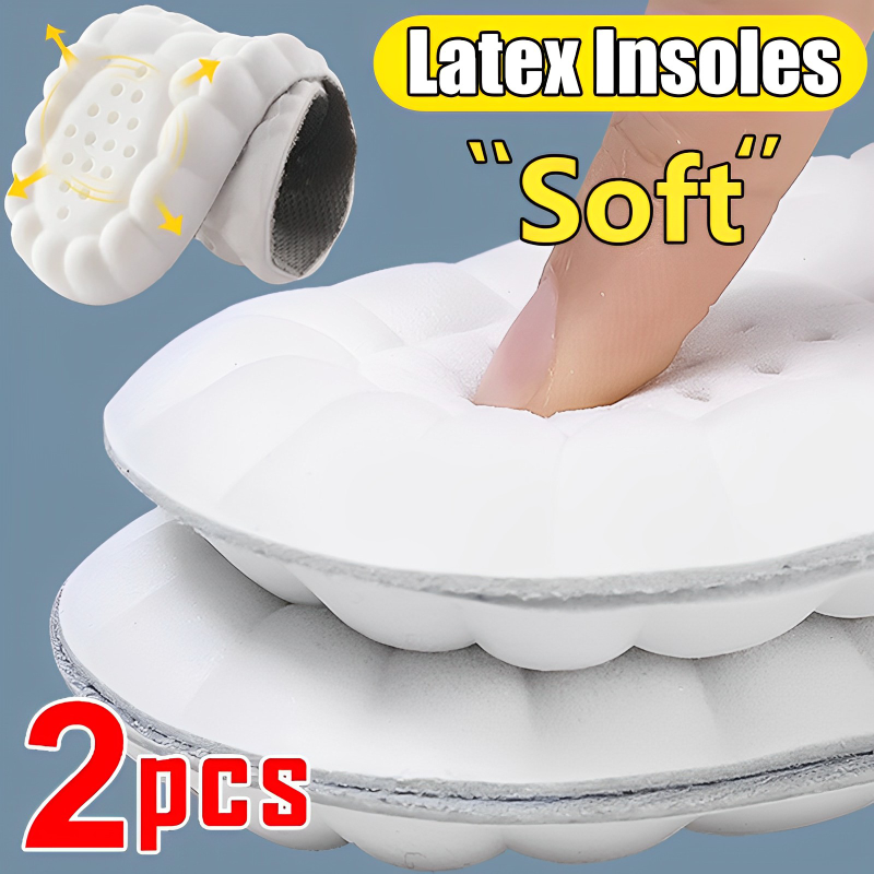 Solette sportive in lattice 4D Cuscinetti per scarpe super morbidi ad alta elasticità Cuscino deodorante antidolore Supporto per arco plantare Solette da corsa Soletta per piedi