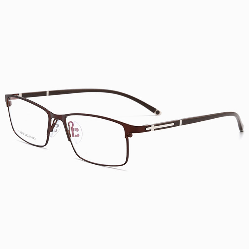 Simple Alloy Frame Glasses With Anti-Radiation And Anti-Blue Ray Eyeglasses Frame Men Style Full Rim Spectacles
