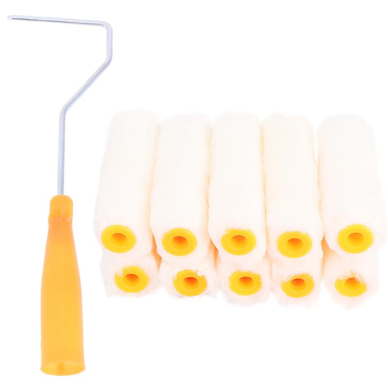 1 Set Wall Paint Roller Useful Practical Portable Paint Roller Paint Roller Brush Wallpaper Paint Roller for Room Office Home: 10pcs 4 Inch A