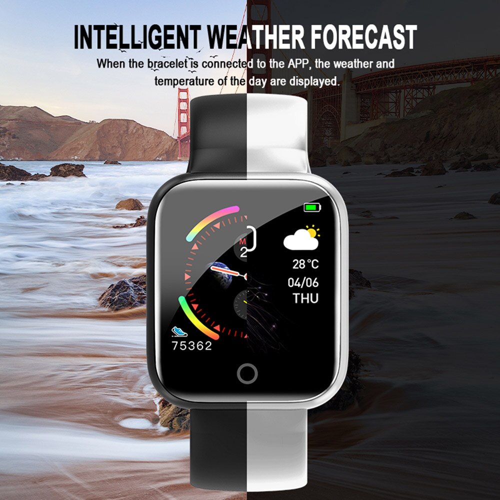 Pedometro I5 Smart Fitness IP67 impermeabile 1.3in schermo Sport Band cardiofrequenzimetro Monitor per dormire pedometri Fitness