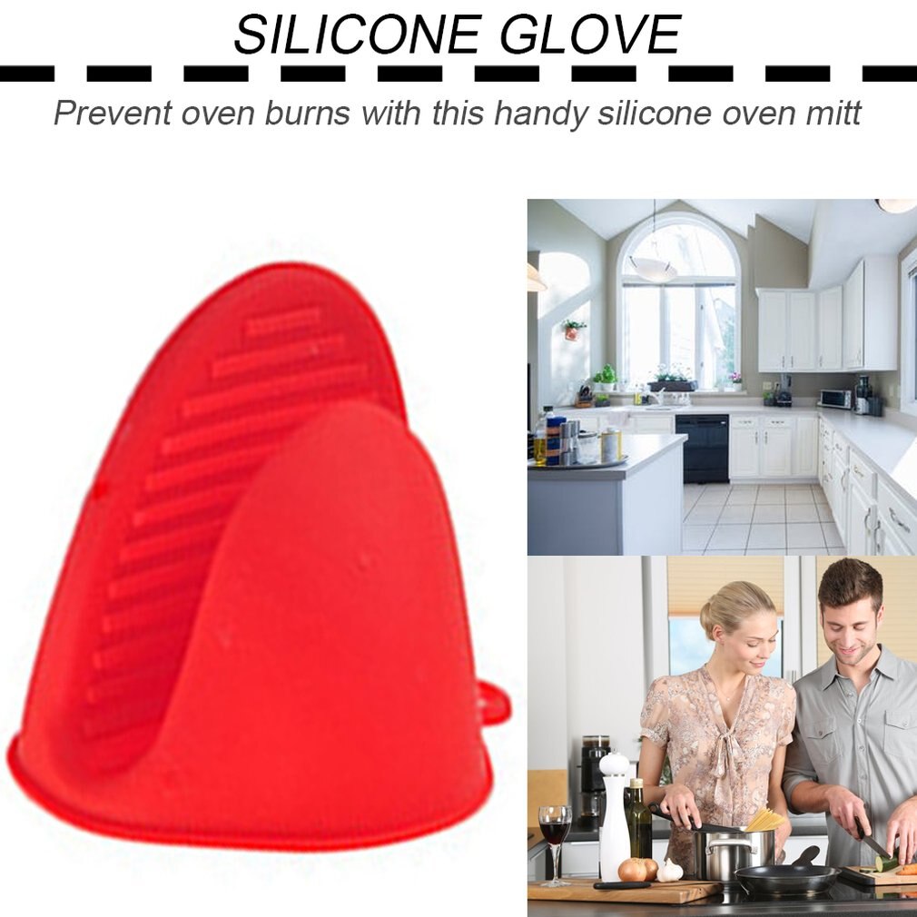 Kitchen Heat Resistant Silicone Glove Claw Grip Pinch Mitts Oven Pan Pot Holder Baking BBQ Cook Tool