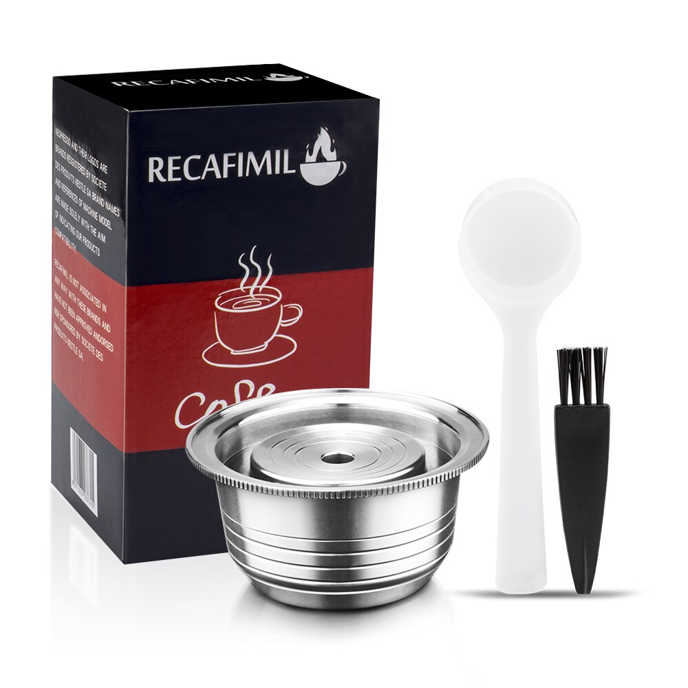 230ml genopfyldelige kaffekapsler miljøvenlige kapsler i rustfrit stål til vertuoline maskine delonghi env 150/  plus gca 1: 1 kapsel
