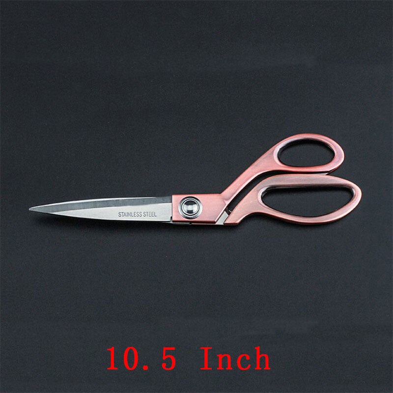 Pulaqi Gold Scissors Sewing Cut Craft Fabric Dressmaking Scissor Upholstery Tool Textile Leather denim Cutter Tailor Shear: 3P-JD008L