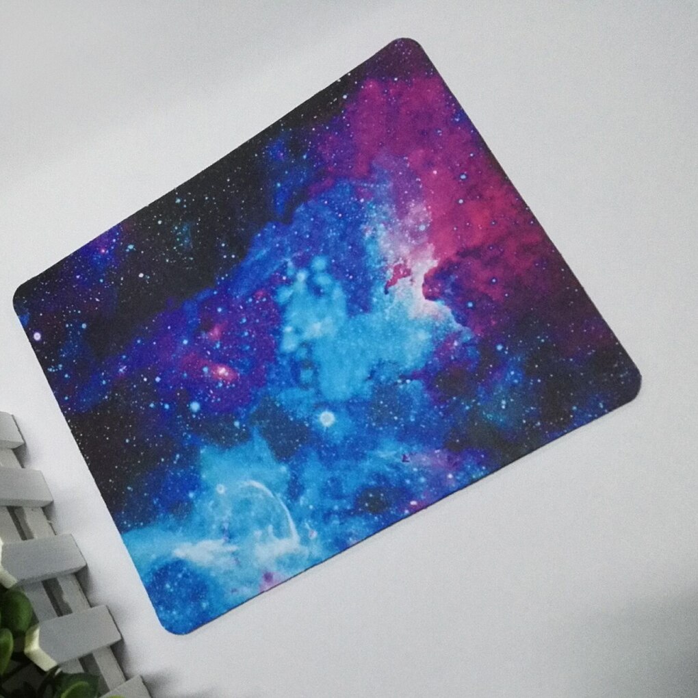 22X18 Cm Sterrenhemel Muismat Anti-Slip Zachte Rubberen Gaming Mousepad Home Office Desktop Muizen Mat computer Muismat