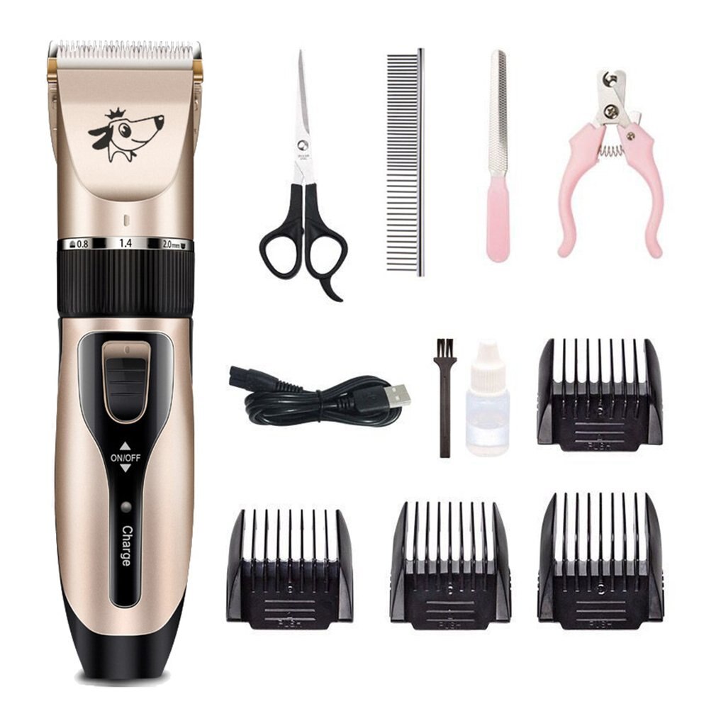 Electrical Pet Clipper Grooming Kit Rechargeable Pet Cat Dog Hair Trimmer Shaver Set Animals Hair Cutting Machine: TYPE 3
