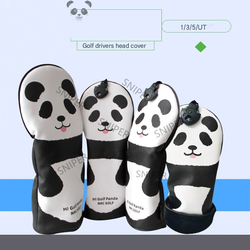 Golf Head cover Golf Panda Golf Driver Fairway Wood set Cartoon headcovers