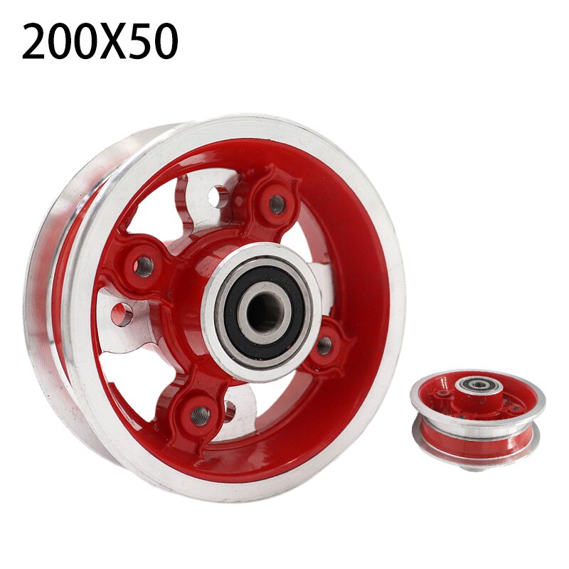 200x50 Tyre Inflation Electric Vehicle Aluminium Alloy Wheel Pneumatic Tire FOR Electric Scooter Tyre Wheel Hub 8" Scooter: hub thread round
