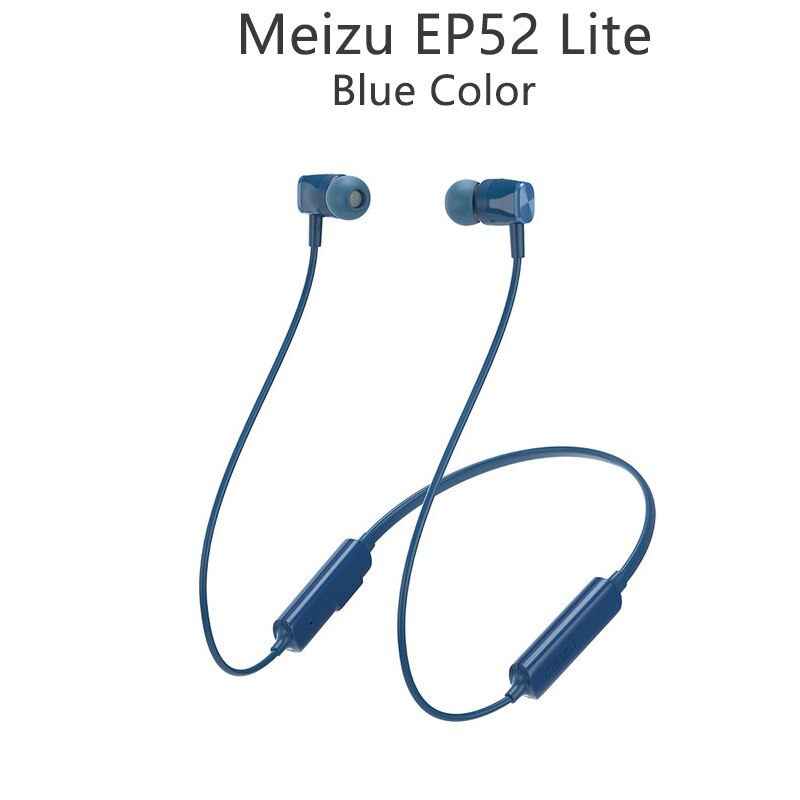 Originele Meizu EP52 Lite Draadloze Koptelefoon Bluetooth Koptelefoon Waterdichte IPX5 Sport Bluetooth 4.2 Headset Voor Meizu Opmerking 9: Blue