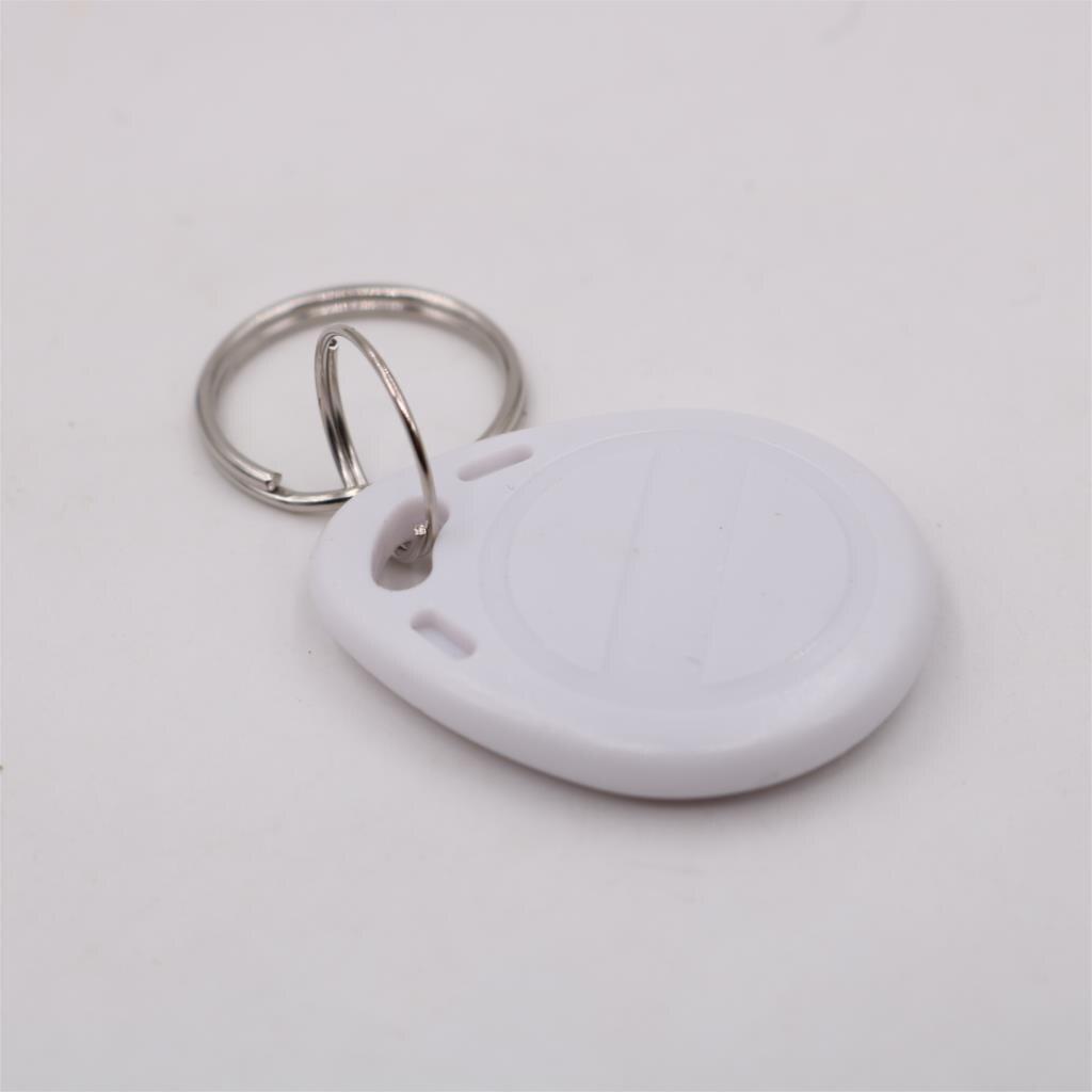 10 Uds RFID 125KHz EM ID 4100 llaveros etiqueta acceso con tarjeta de identificación de Control: White