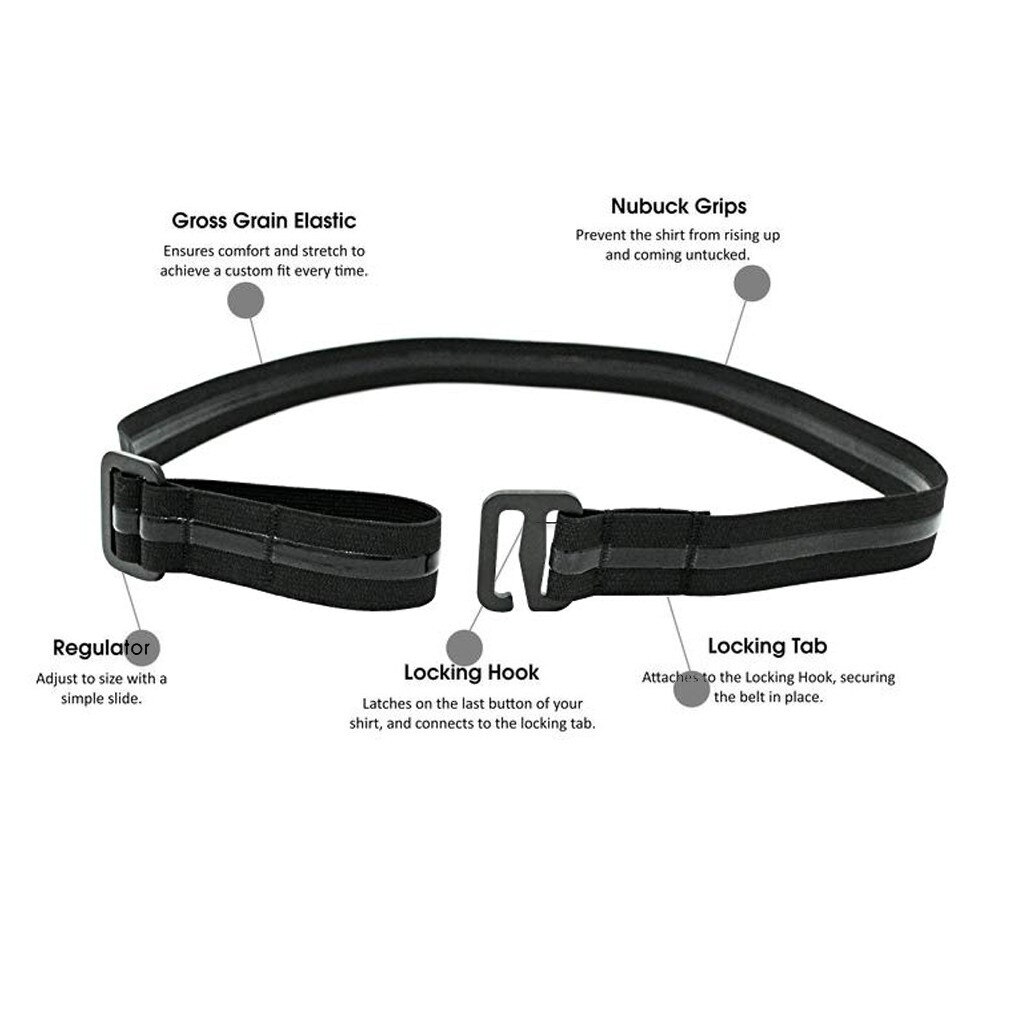 dla obu płci regulowany pasek na łatwą koszulę pobyt antypoślizgowy odporny na zmarszczki koszula uchwyt paski blokowanie uchwyt na pas w pobliżu koszuli-pobyt wiadro