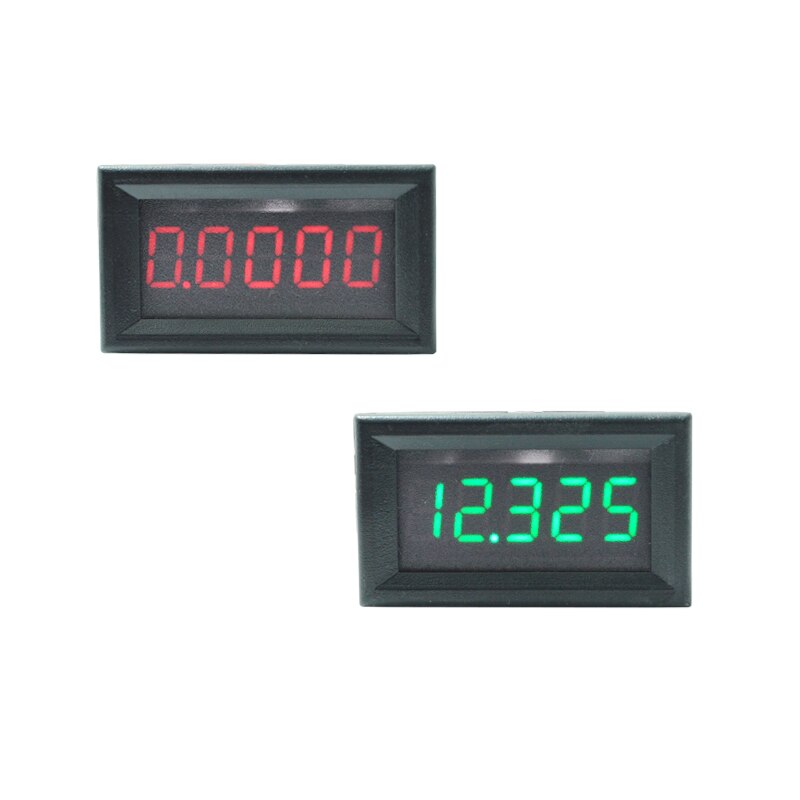 Voltmetro Digitale LED Rosso DC 0-33V - 5 Cifre - Misuratore Di Tensione Per Pannello Auto