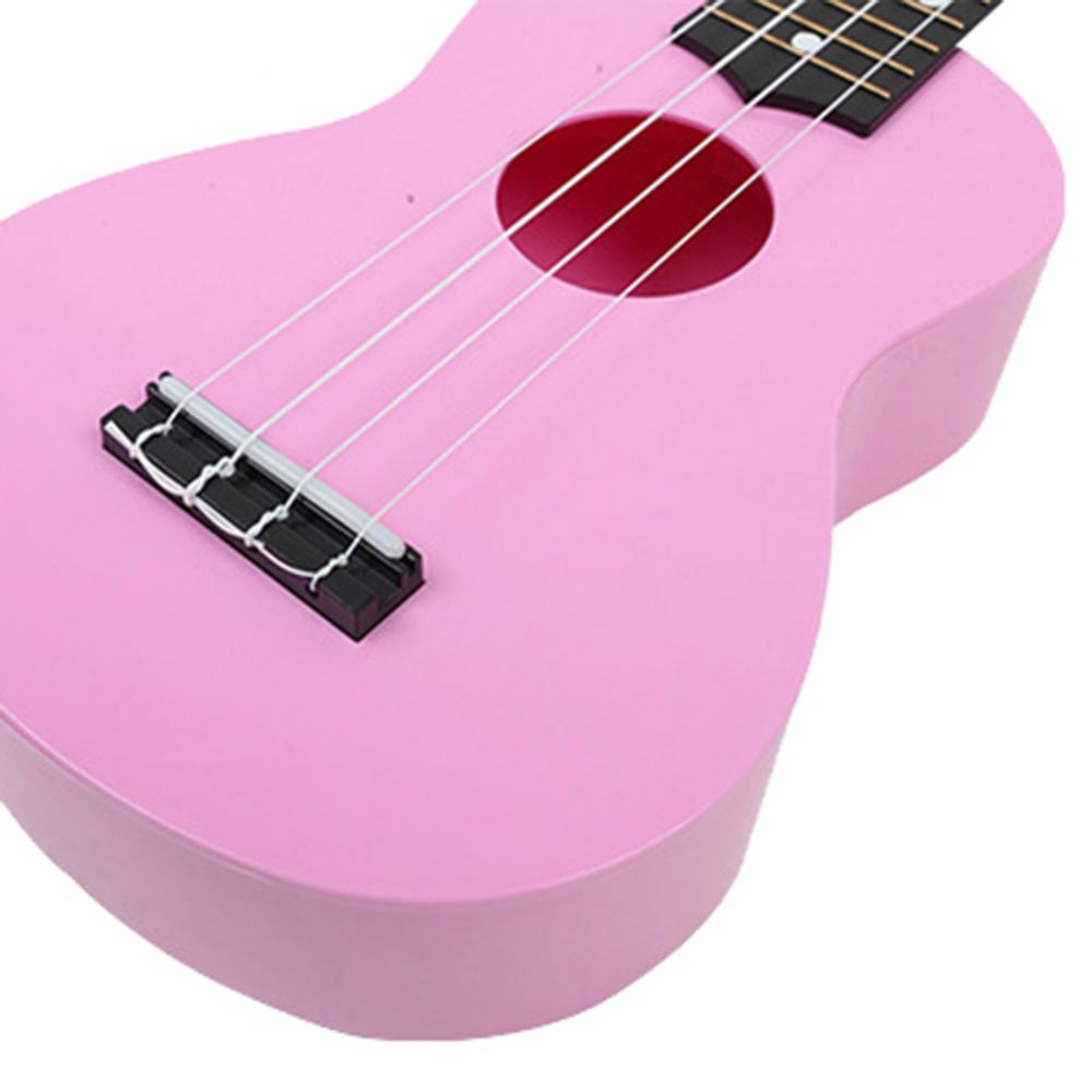 Ukelele de plástico de 4 cuerdas para niños, instrumento Musical pequeño, 21 pulgadas