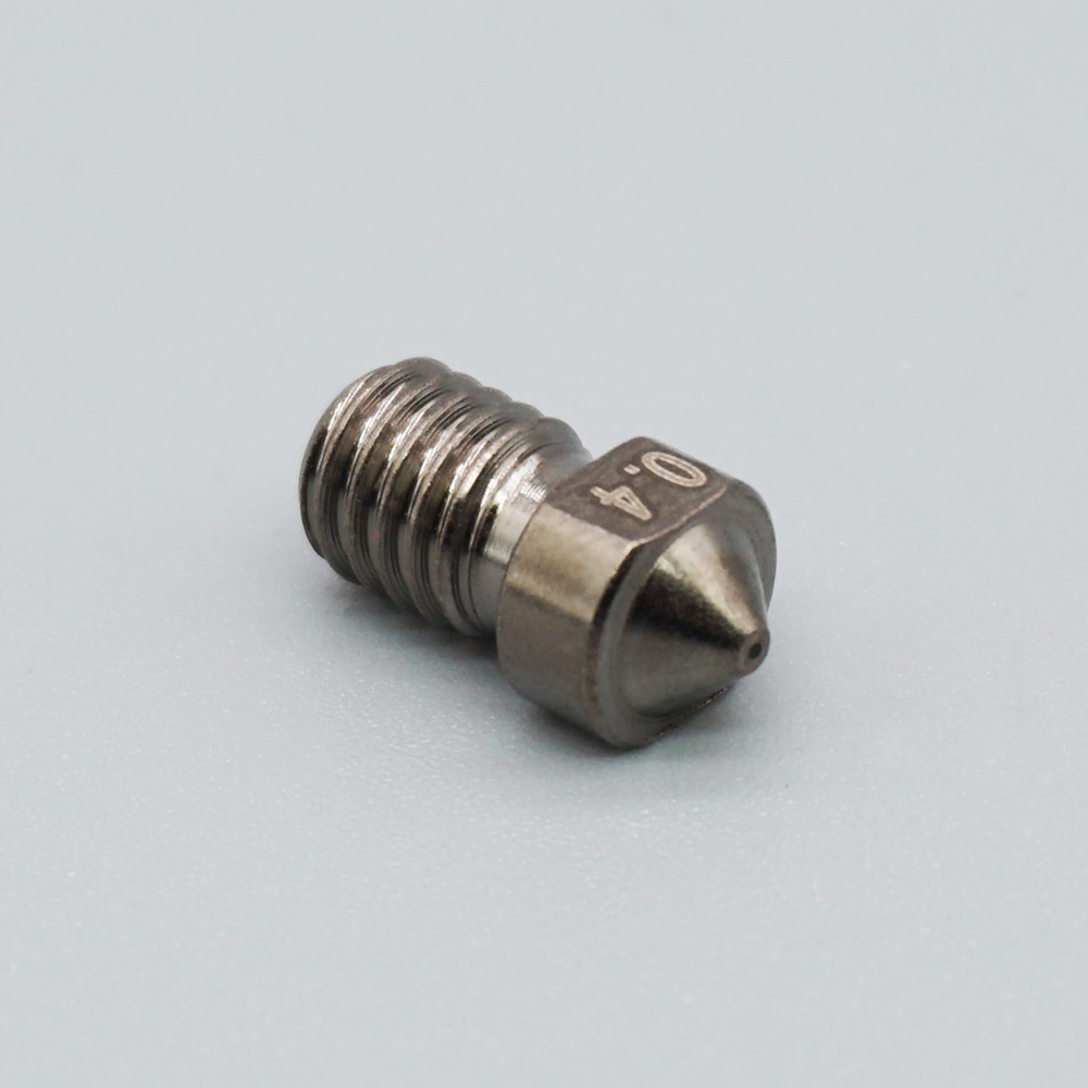 3D Printer Parts Nozzle E3D V6 Die Steel Nozzle V5 High Temperature Hardened Steel Nozzle M6 Thread 0.2/0.3/0.4/0.5/0.6 1.75mm