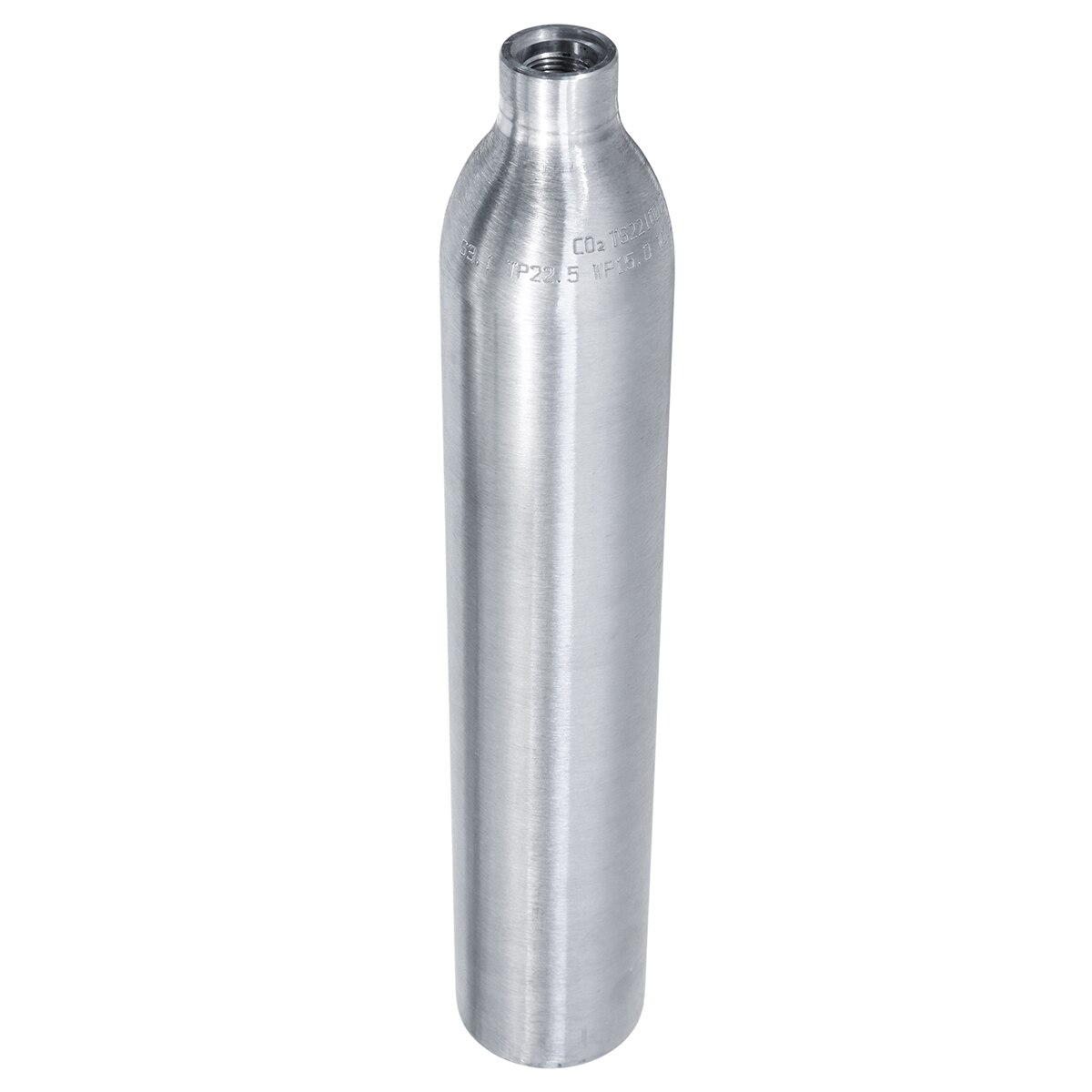 0.6l sodawatercilinders 150 bar /2250 psi hogedruk aluminium fles gerecyclede gascilinder tank met soda-vulklep
