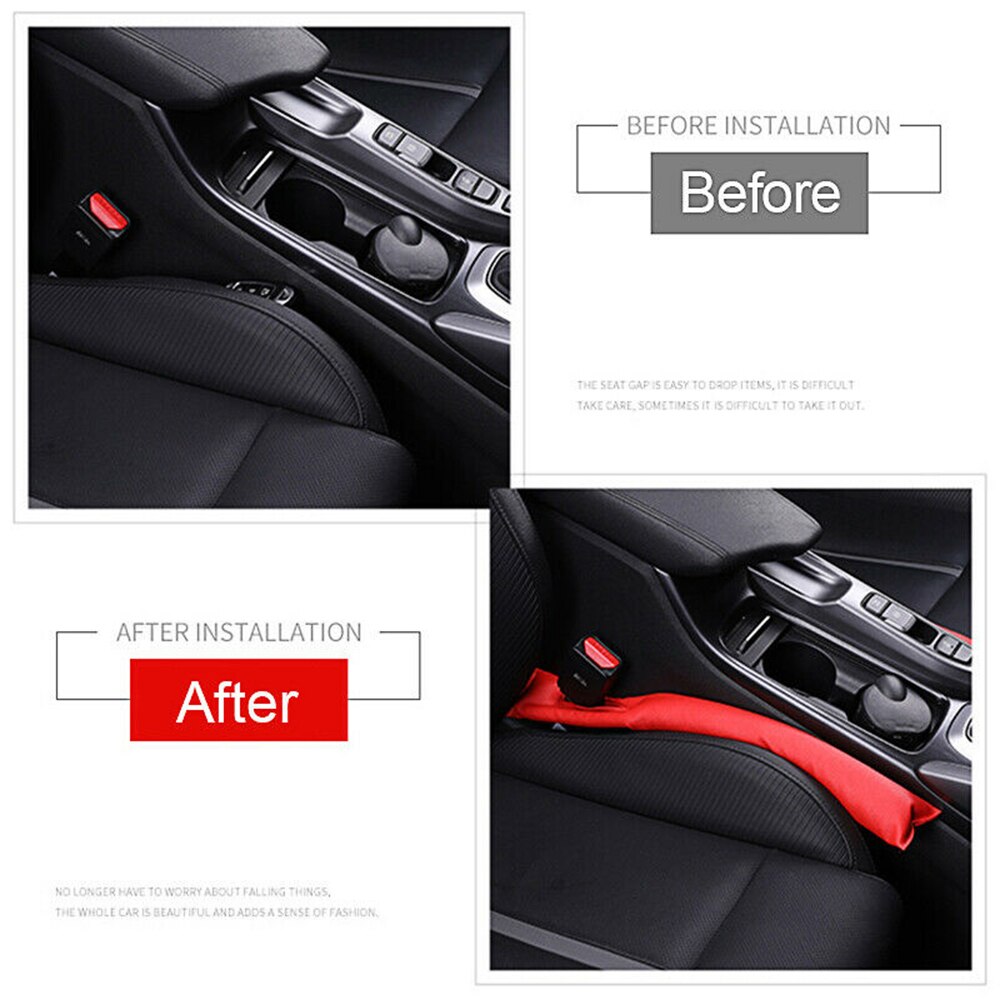 1pc auto-openingvullers voor het interieur van pu-leer en katoen, lekvrij vervangende onderdelen voor autostoelopeningvullers