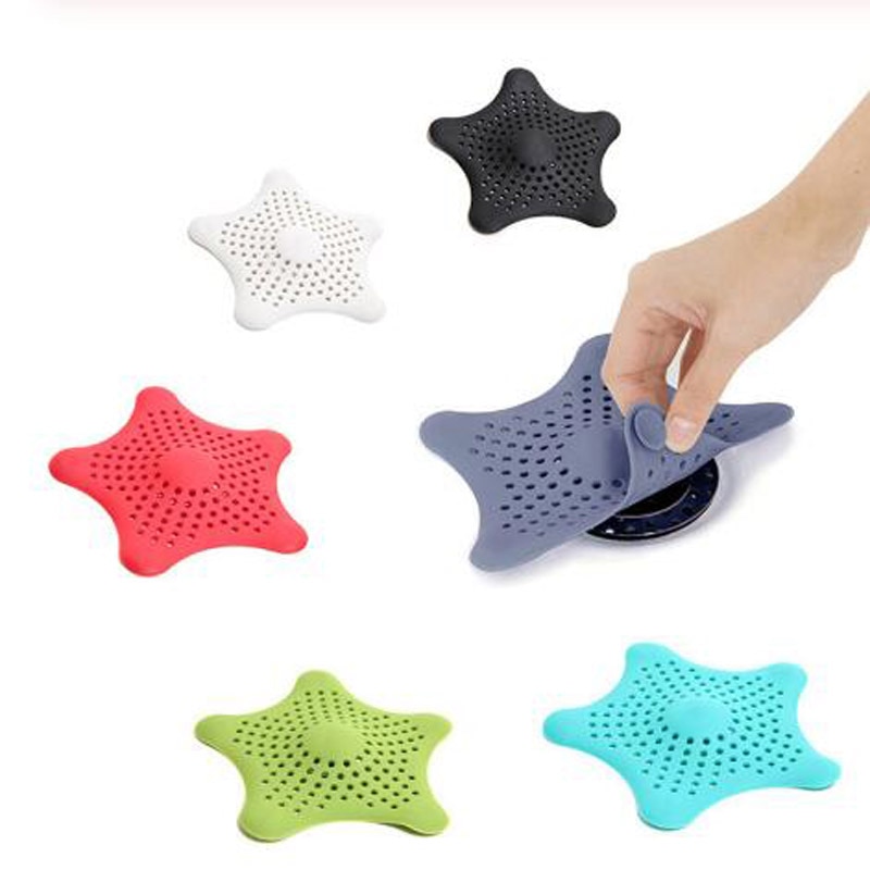1Pc Stern Kanalisation Vorfluter Sieb Waschbecken Filter Anti-Blockierung Boden Ablauf Haar Stopper & Fänger Küche Schlecht zubehör