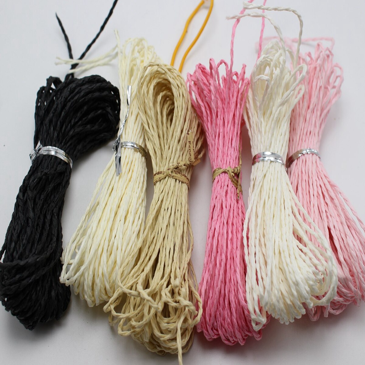 100 Meters Mulberry Paper String Cord Twine Crafting Thread Floristry 10 Colour