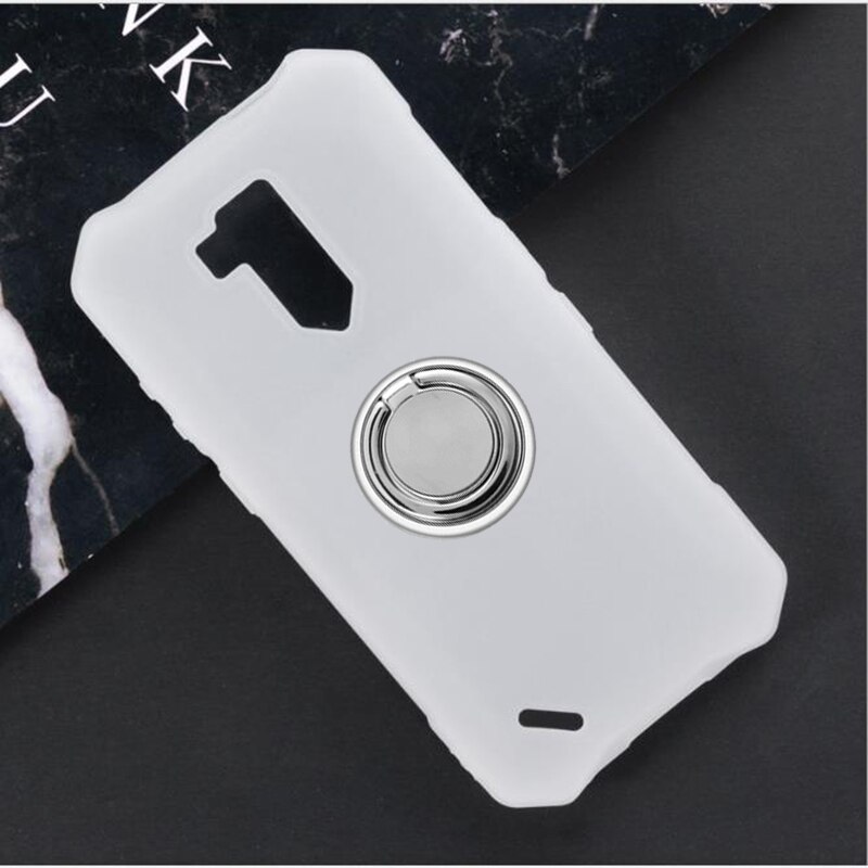 For Ulefone Armor X5 Pro Back Ring Holder Bracket Phone Case Cover TPU Soft Silicone On X3: Ulefone Armor X5 Pro / Ring Case White