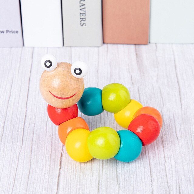 DIY Baby Holz Spielzeug Baby Spielzeug Bunte Holz Blöcke Baby Musik Rasseln Grafik Erkenntnis Frühen Pädagogisches Lustiges Spielzeug Für Kinder: 15