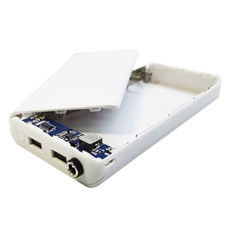 Niet-verwijderbare Opladen Box Power Bank Shell Dc Output 9V/12V Dual Usb Output Diy 7X18650 Batterij Case