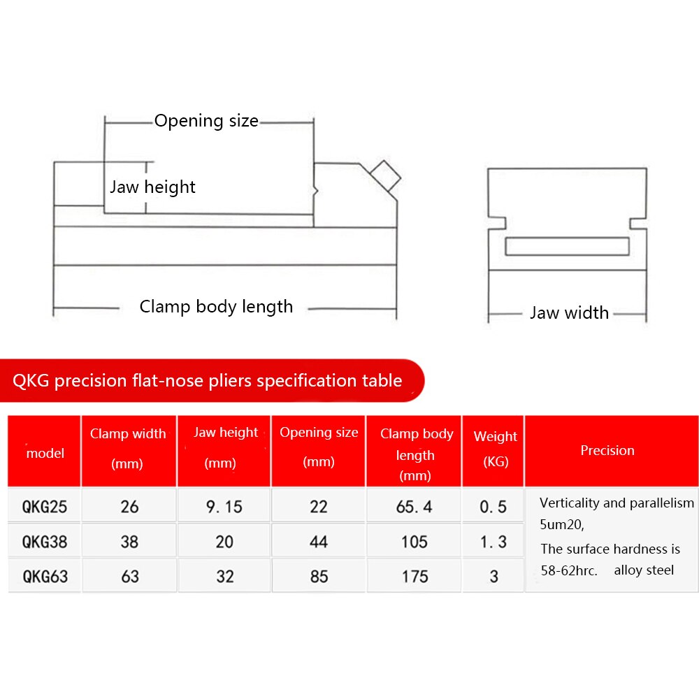 Hoge Precisie 1 ''Inch Toolmaker Schroefloos Bankschroef Slijpen Grond Staal Precisie Frezen Bench Vice