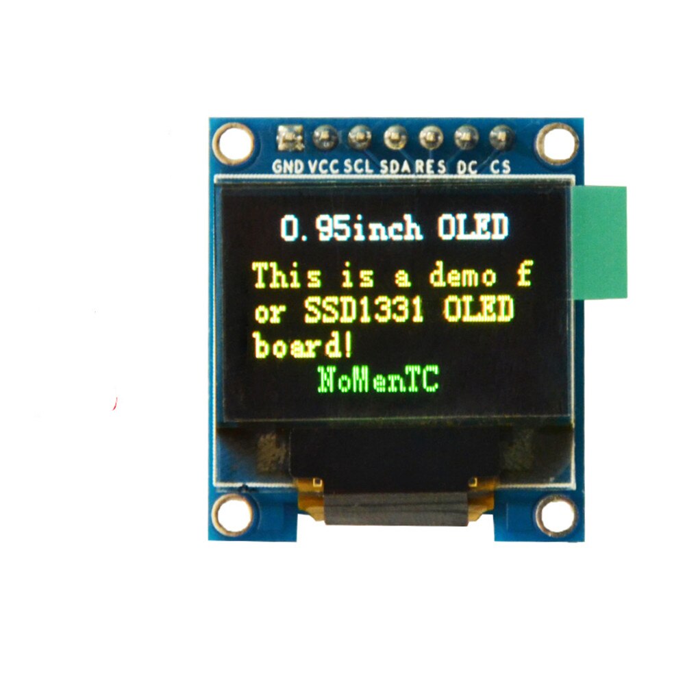 Taidacent 0.95 Inch Rgb Color Oled Ssd1331 Display Screen 4 SPI Interface Passive Matrix 96×64 Resolution