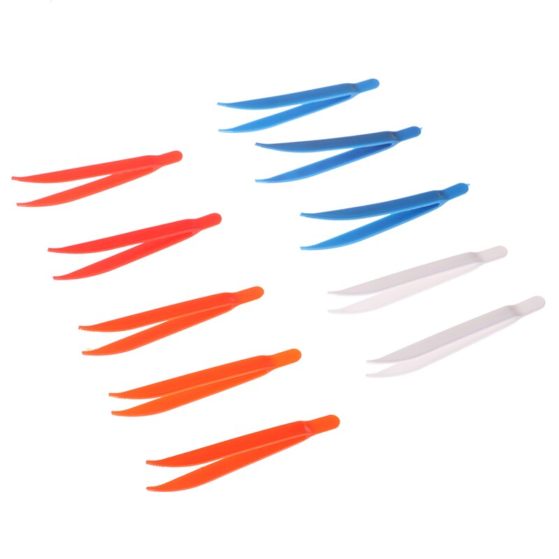 10pcs Plastic Tweezers Children Tweezers Games Teaching Learning Educational Toys Random Color