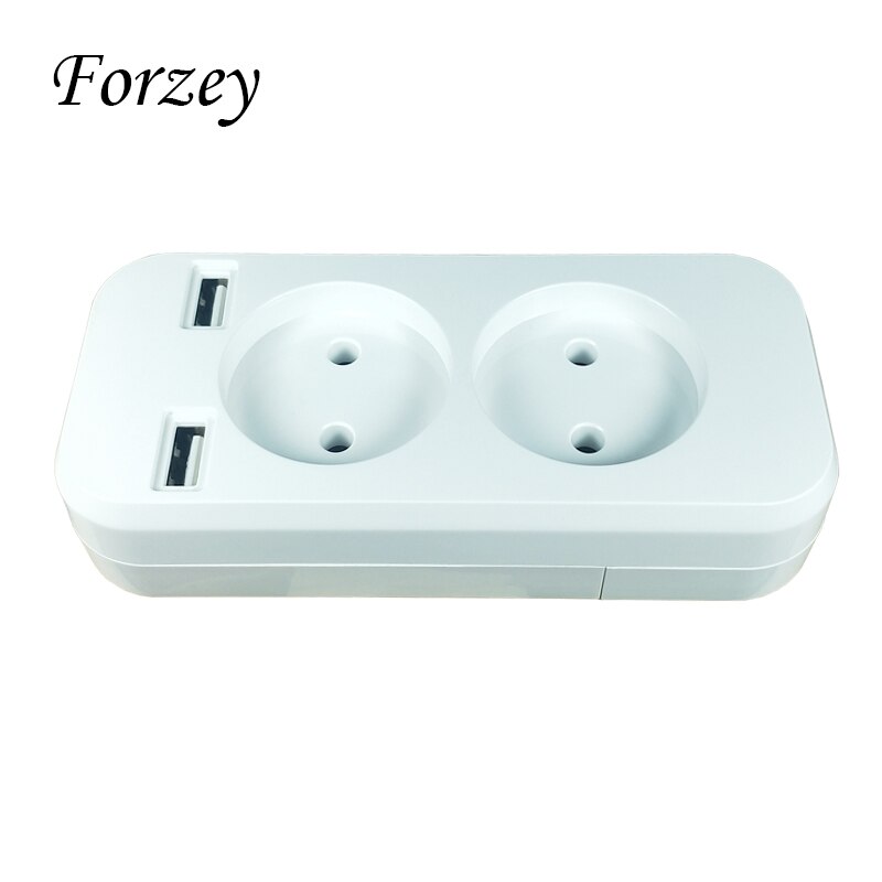 Usb Extension Socket Charger Dubbele Usb-poort 5V 2A Usb Stopcontact Usb Murale FZ-01-03