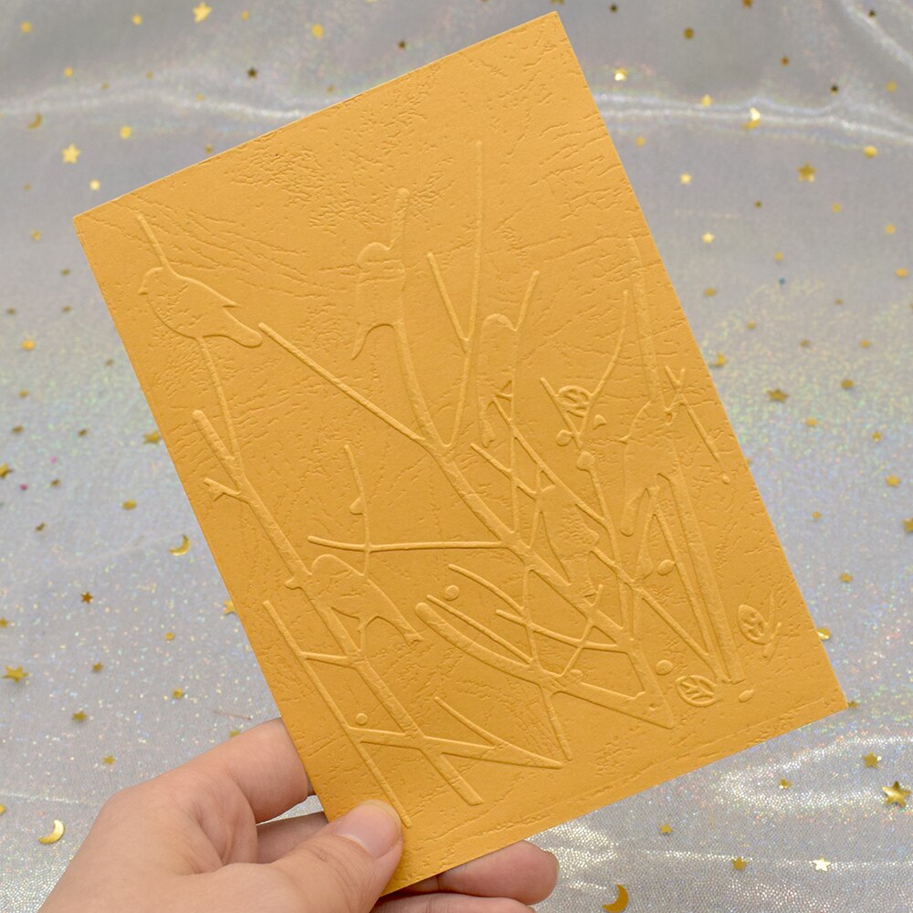Birds Pattern 3D Embossing Folders for DIY Scrapbooking Paper Card Making Craft Plastic Embossing Template Stencil