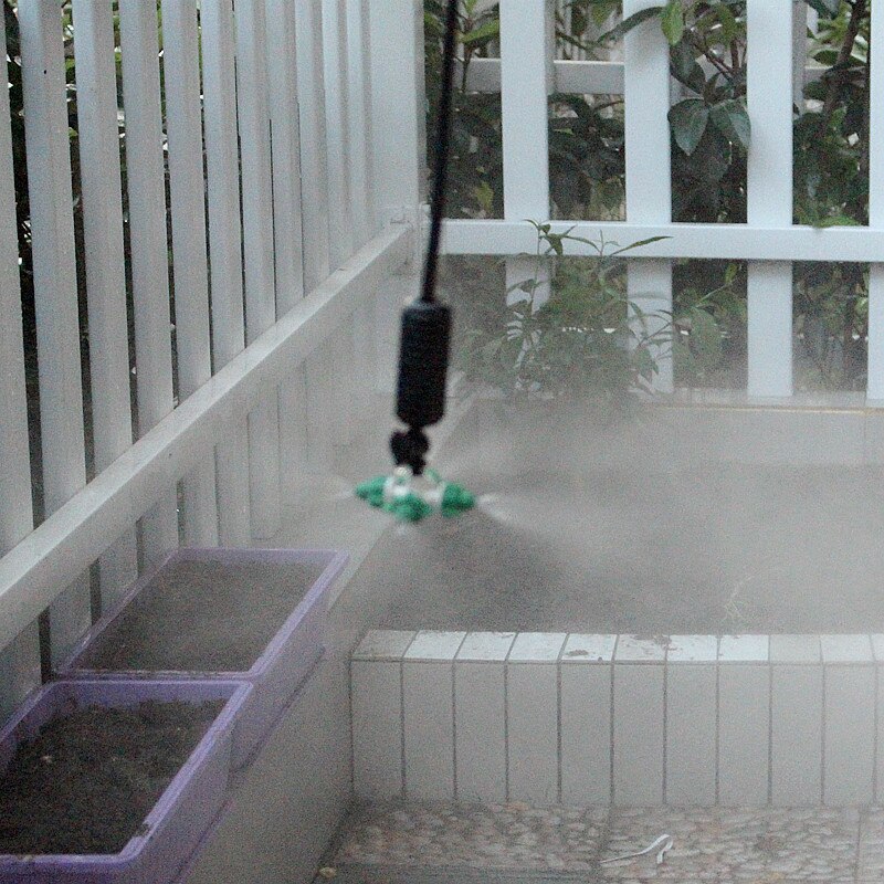 Brumisateur vert à suspension croisée, arroseur de refroidissement suspendu pour l'irrigation des serres de jardin  y001