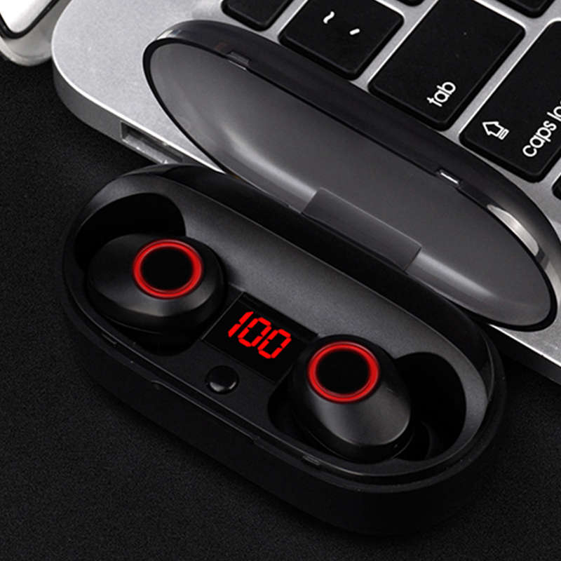 J29 Bluetooth 5.0 Tws Battery Display Mini Wireless Ear Buds Twins Earphone Headphones With Battery Case Hands Free