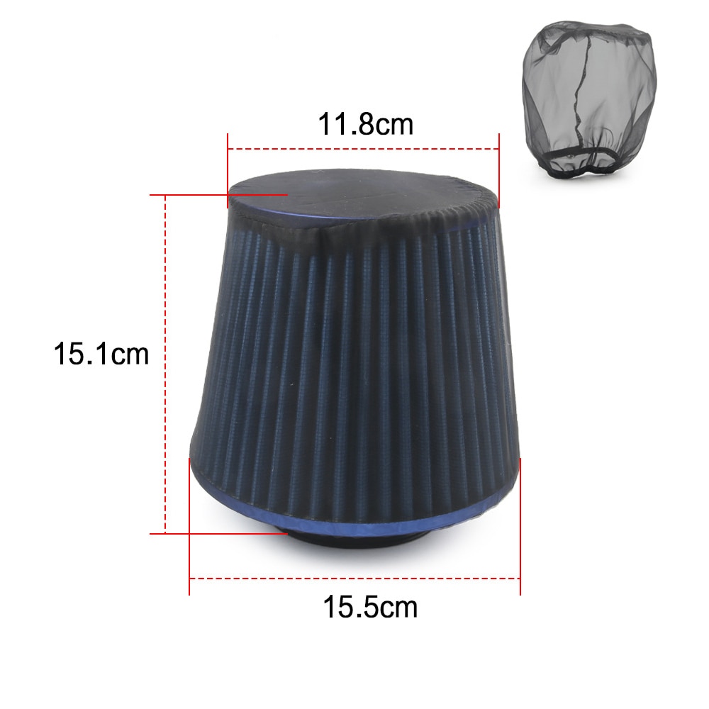 Cubierta de malla del filtro del motor del coche del aire frío del coche cubierta de la suciedad del Agua Negra tela a prueba de aceite