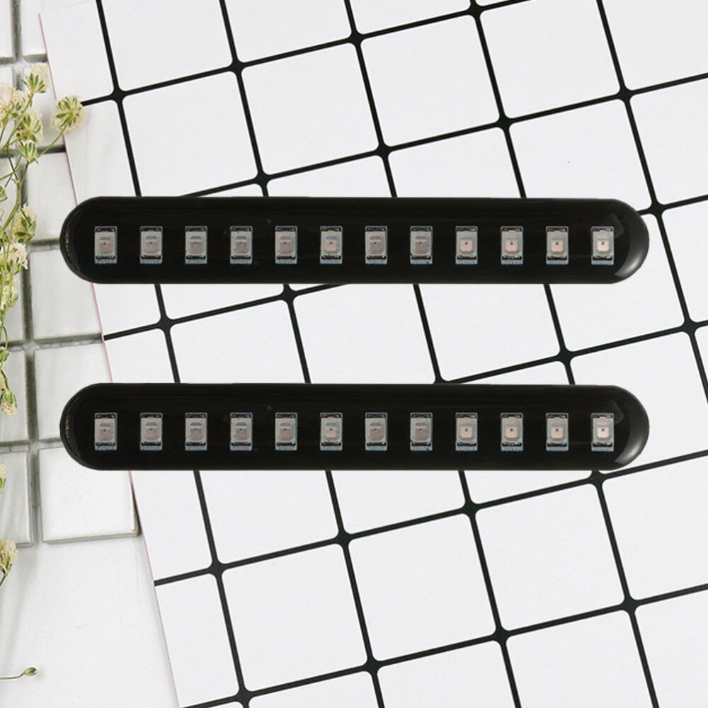 1PC 12 LED moto barre lumineuse bande frein arrêt clignotant plaque d'immatriculation lumière