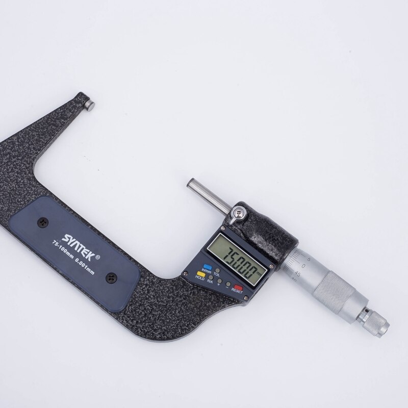 Micrómetro Digital de 0.001mm, micrómetros externos electrónicos de 0-25-50-75-100mm, calibrador cromado, herramientas de medida, salida de datos