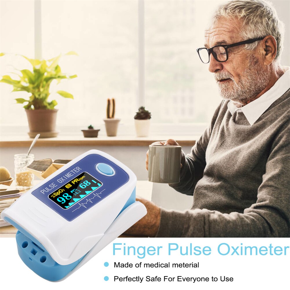 Puls oximeter monitor finger puls oxymeter digital iltmåler klip type spo 2 pr sensor oled display puls oximetre