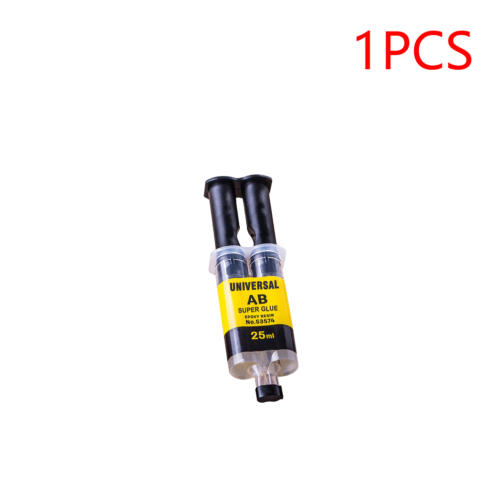 25/125ML Epoxy Resin AB Glue Strong Adhesive Waterproof Liquid Glue Repair Agent Metal Plastic Wood Glass Ceramics Repair Tools: Beige